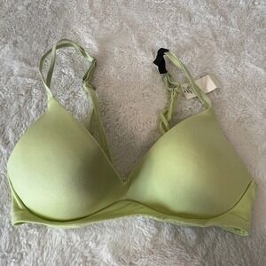 Aerie Wireless Lightly Lined Bra 32B Light Green Adjustable Straps Everyday NWT